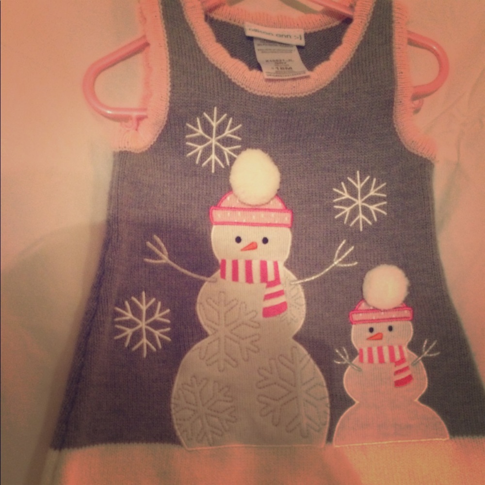 18 month snowman jumper